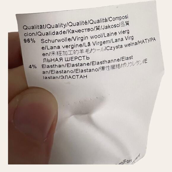 BOSS Hugo Boss Solid Navy Blue Virgin Wool A-Line Pencil Skirt Size 8 - Picture 4 of 9